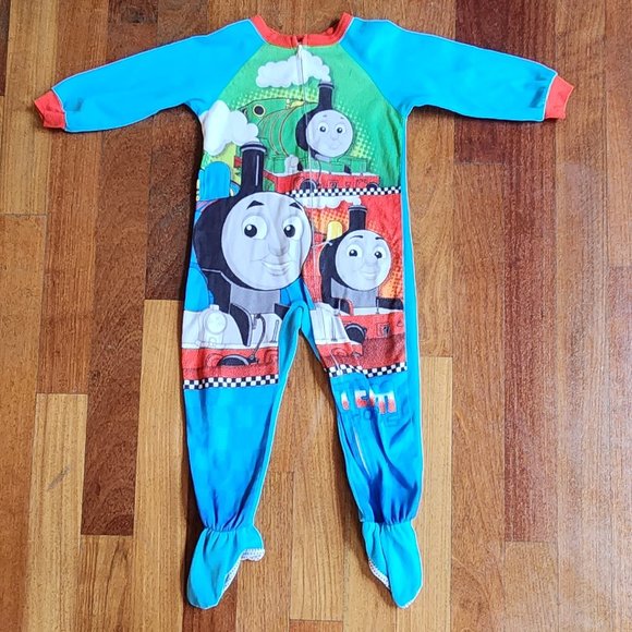 Thomas & Friends Pajamas Thomas Friends Blueredgreen Footed Pajama